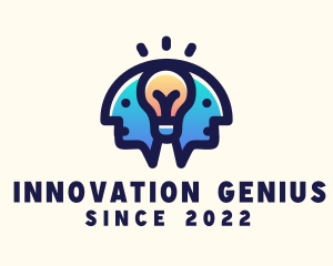 Genius Human Light Bulb logo