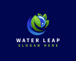 Water Leaf Nature logo design