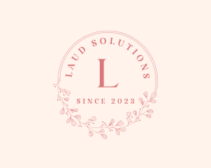 Luxury Wreath Makeup logo design