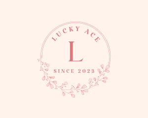 Luxury Wreath Makeup logo design