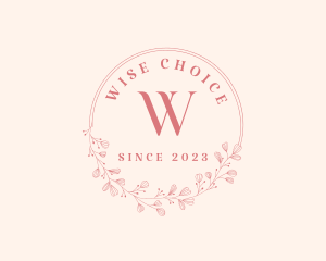 Luxury Wreath Makeup logo design