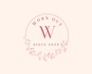 Luxury Wreath Makeup logo design