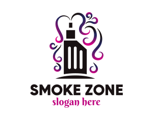 Purple Vape Smoke logo design