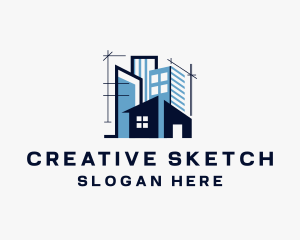 Urban Architecture Sketch logo design