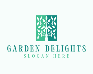 Environmental Tree Plant logo design