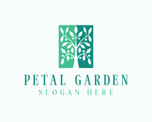 Environmental Tree Plant logo design