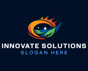 Natural Solar Panel Logo
