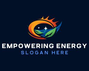 Natural Solar Panel logo design