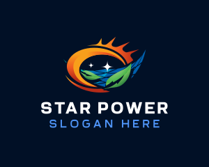 Natural Solar Panel logo design