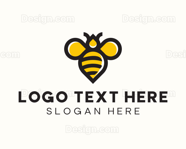 Honey Bee Insect Logo