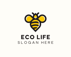 Honey Bee Insect logo design