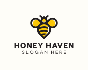 Honey Bee Insect logo design