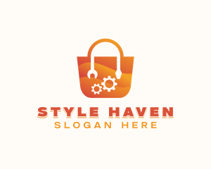 Handyman Mechanic Shopping logo design