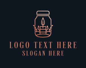 Fragrant Candle Jar  logo