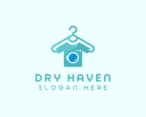 Hanger T-shirt Washing logo design