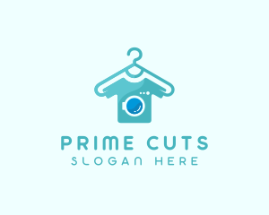 Hanger T-shirt Washing logo design