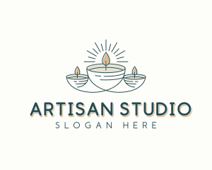 Artisanal Candlelight Decor logo design