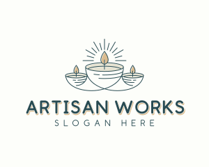 Artisanal Candlelight Decor logo design