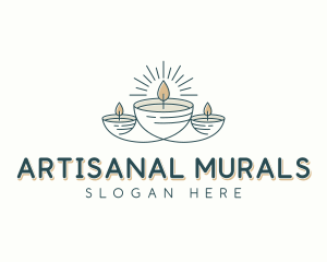 Artisanal Candlelight Decor logo design