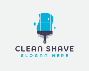 Housekeeping Squeegee Cleaning logo design