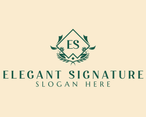 Floral Leaf Garden  logo design