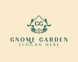 Floral Leaf Garden  logo design