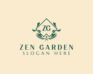 Floral Leaf Garden  logo design