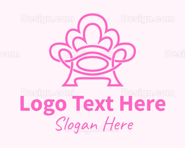 Pink Accent Chair Logo