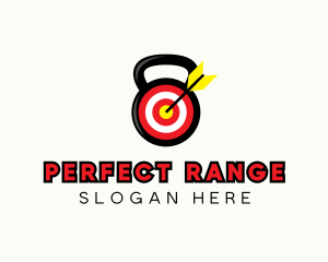 Target Fitness Kettlebell logo design