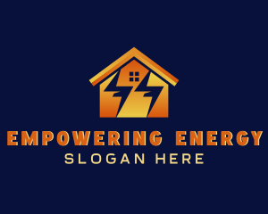 Lightning Bolt House logo design