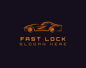 Fast Speed Sports Car logo design