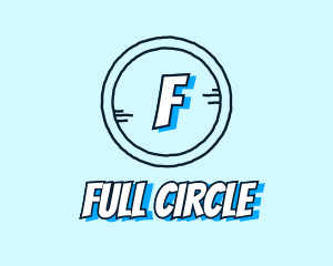 Circle Handdrawn Sketch logo design