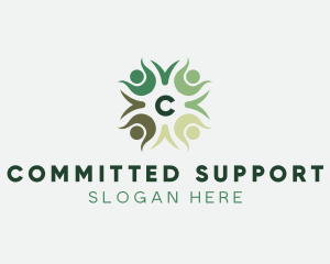 People Community Charity Organization logo design