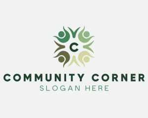 People Community Charity Organization logo design