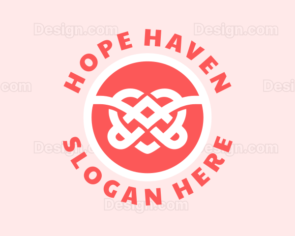 Heart Knot Romance Logo