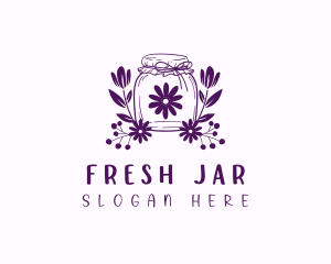 Feminine Floral Jar logo design