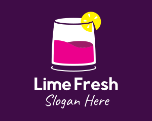 Wine Cocktail Drink logo design