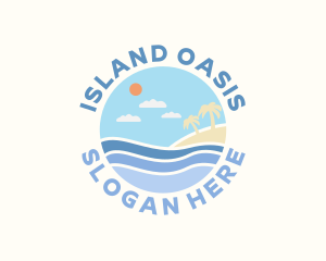 Sea Island Beach logo design