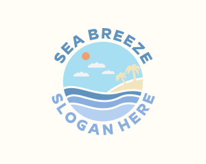 Sea Island Beach logo design