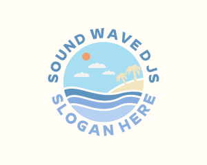 Sea Island Beach logo design