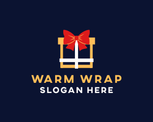 Ribbon Gift Present logo design