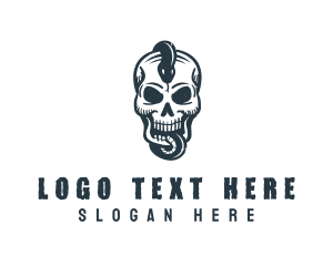 Skull Snake Death logo