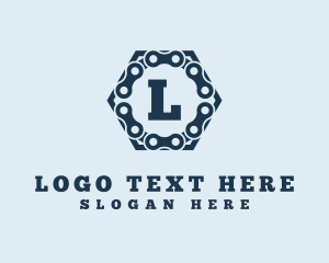 Bike Chain Hexagon logo