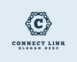 Bike Chain Hexagon logo