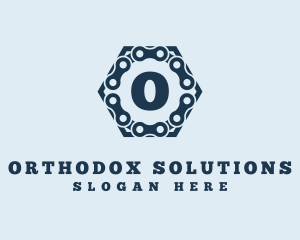 Bike Chain Hexagon logo design