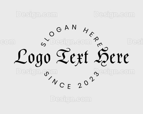 Gothic Business Tattoo Logo