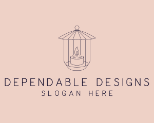 Interior Design Candle logo design