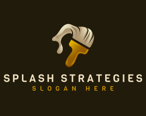 Paint Splash Brush logo