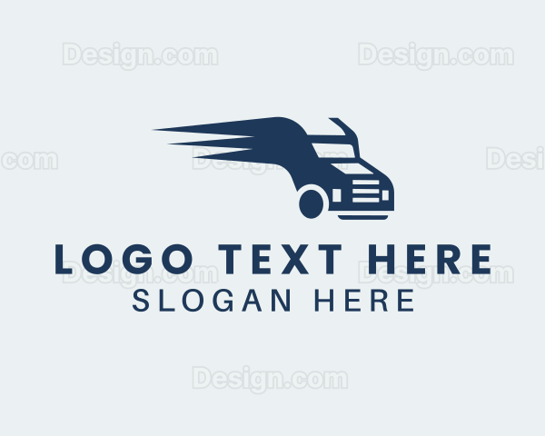 Blue Freight Vehicle Logo