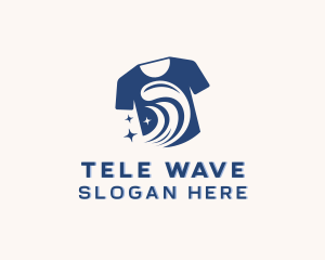 Sparkling Wave T shirt logo design